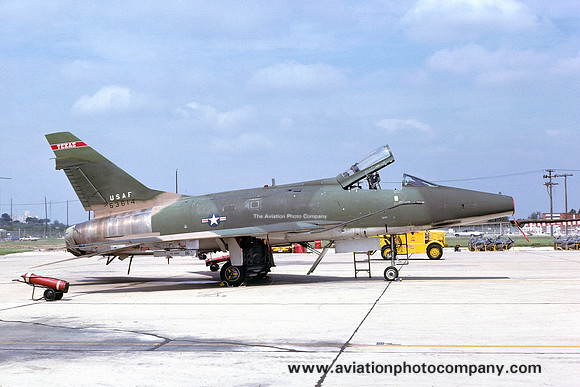 USAF Texas ANG 182 TFS North American F-100D Super Sabre 55-3614 (1976)