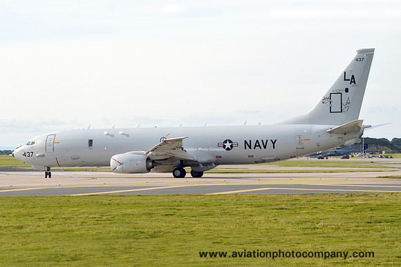 US Navy VP-5 Boeing P-8A Poseidon 168437/LA at RAF Lossiemouth (2015)