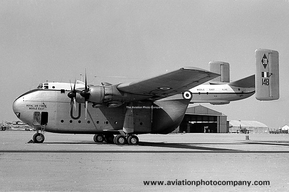 RAF Middle East 30 Squadron Blackburn Beverley C.1 XL148/U (1967)