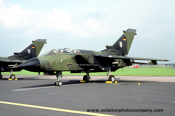 West German Air Force JBG31 Panavia Tornado IDS 44+28 at the Mildenhall Air Fete (1988)