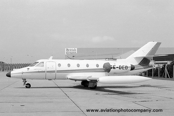 Aerospatiale Corvette SE-DED at Heathrow (1978)