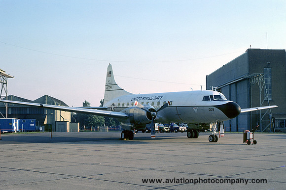 US Navy NAF Mildenhall Convair C-131F 141009 (1977)