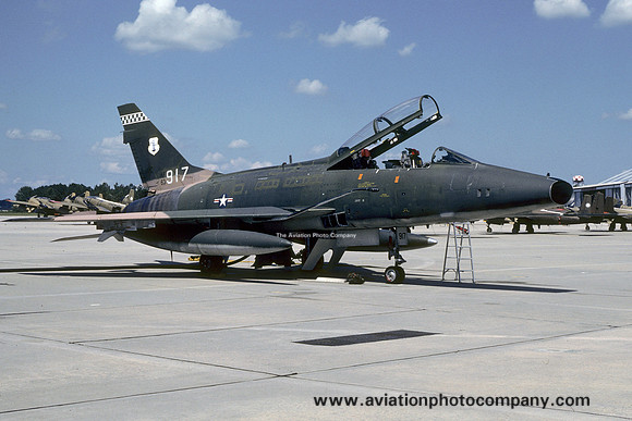USAF Ohio ANG 112 TFS North American F-100F Super Sabre 56-3917 (1977)