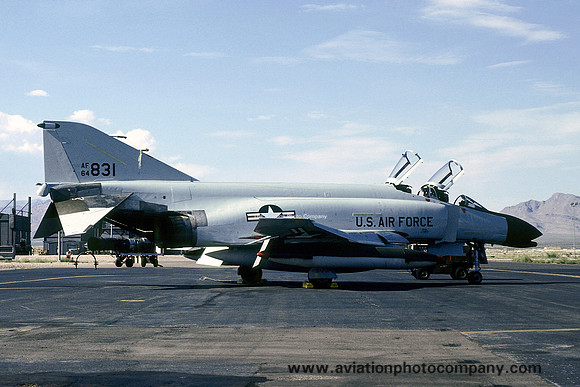 USAF Hawaii ANG 199 TFS McDonnell F-4C Phantom 64-0831 at Nellis AFB (1979)
