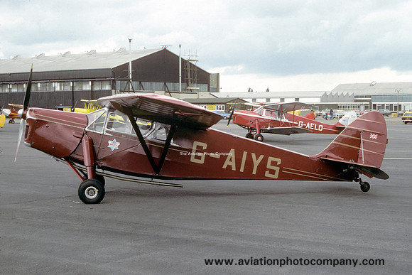 De Havilland DH85 Leopard Moth G-AIYS (1982)
