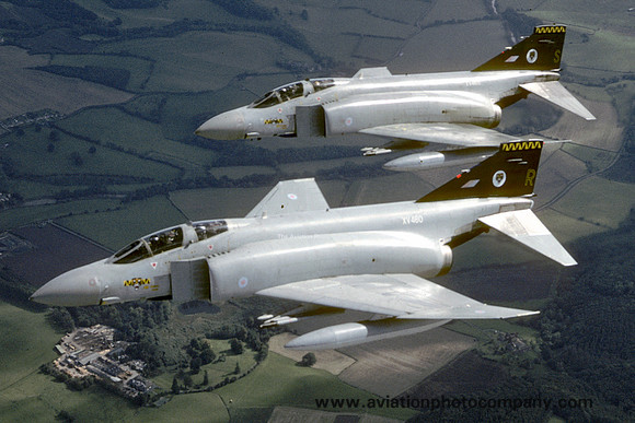 RAF 74 Squadron McDonnell F-4M Phantom FGR.2 XV460/R (1992)