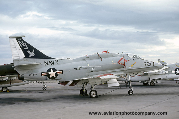 US Navy VA-127 Douglas A-4F Skyhawk 154209/NJ-721 (1975)