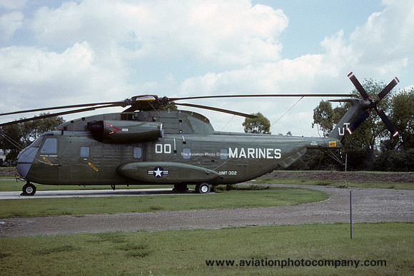 US Marines HMT-302 Sikorsky CH-53A Sea Stallion 153304 displayed at Tustin (1991)