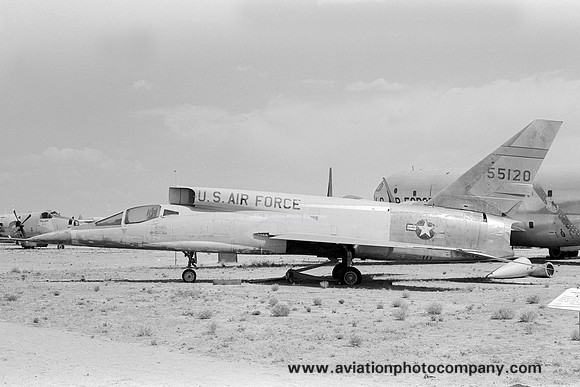 USAF North American F-107 55-5120 at the Pima County Museum (1978)