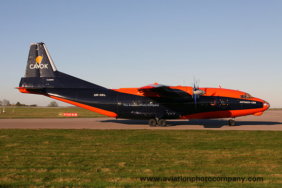 Cavok Air Antonov An-12BK UR-CKL at East Midlands (2013)