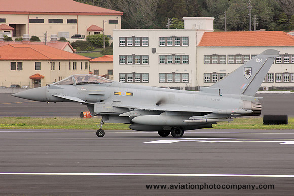 RAF 11 Squadron BAE Typhoon FGr.4 ZJ942 at Lajes (2016)