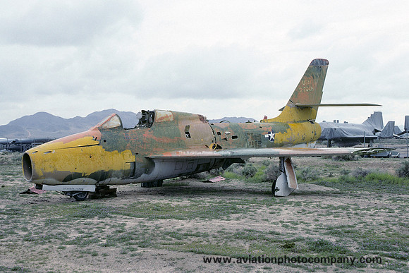 USAF Republic F-84F Thunderstreak 52-6475 dumped at China Lake (1992)