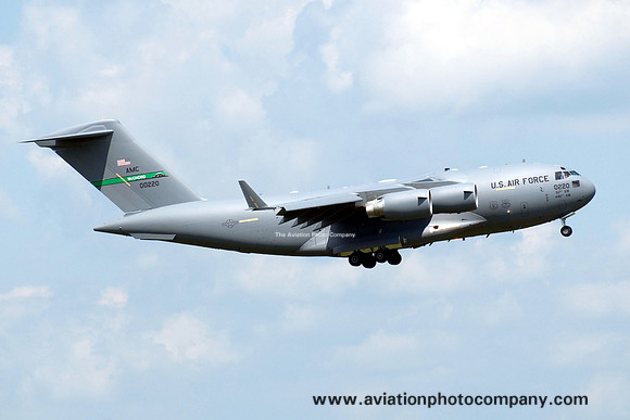 USAF 62/446 AW McDonnell Douglas C-17A 10-0220 at Ramstein (2013)