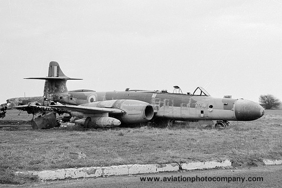 RAF Gloster Meteor NF.14 WS778 derelict at Manston (1967)