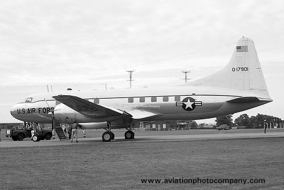 USAF 3rd Air Force HQ Convair VT-29B 51-7901 (1970)