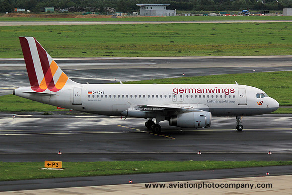 Germanwings Airbus A319-100 D-AGWT at Dusseldorf (2015)