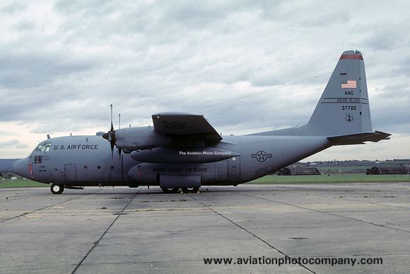 USAF Rhode Island ANG 143 AS Lockheed C-130E Hercules 63-7782 (2000)