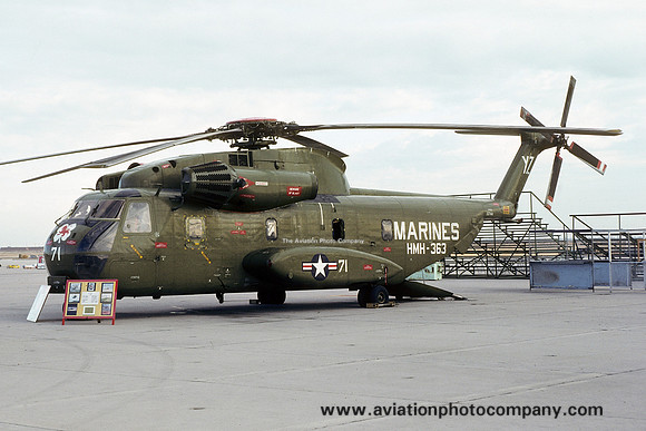 US Marines HMH-363 Sikorsky CH-53A Sea Stallion 157144/YZ-71 (1975)