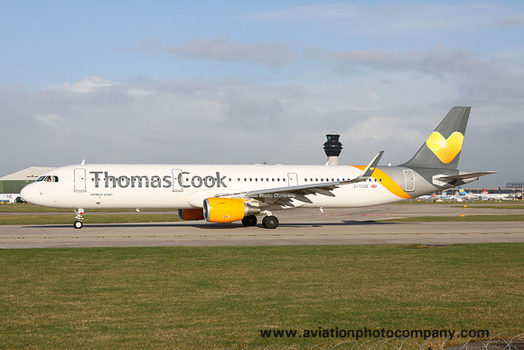 Thomas Cook Airbus A321-200 G-TCDE at Manchester (2016)