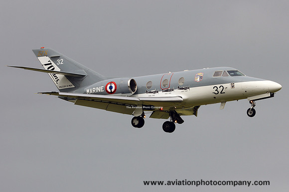 French Navy 32S Dassault Falcon 10MER 32 at Prestwick (2024)