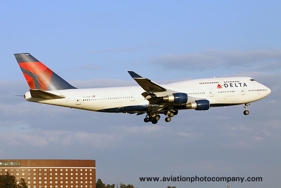 Delta Airlines Boeing 747-400 N667US at Tokyo Narita (2016)