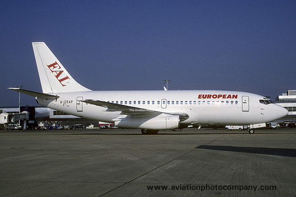 European Airlines Boeing 737-200 G-CEAF (2000)
