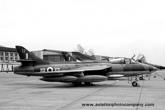 RAF 229 OCU 79 Squadron Hawker Hunter FR.10 WW594 at RAF Leuchars (1969)