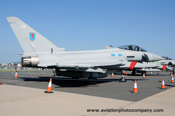 RAF 6 Squadron BAE Typhoon FGR.4 ZK343/EA at the Waddington Airshow (2013)