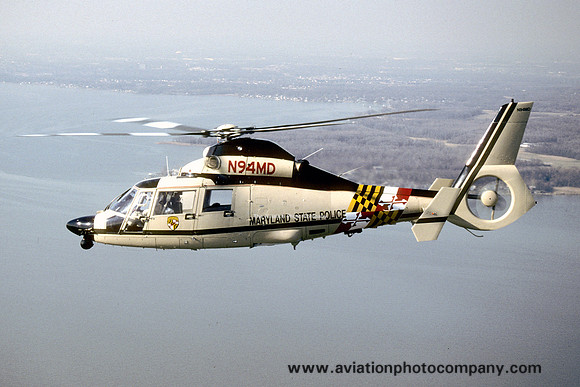 Maryland State Police Aerospatiale SA.365N Dauphin N94MD (1995)