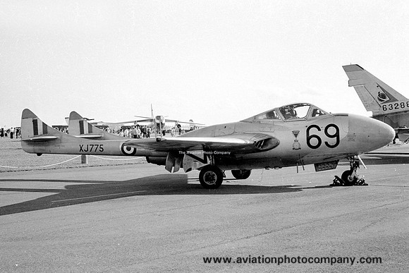 RAF 8 FTS De Havilland Vampire T.11 XJ775 (1961)