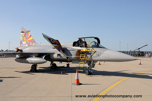 Czech Air Force SAAB JAS-39C Grippen 9238 at the Waddington Airshow (2013)