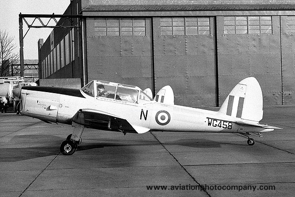 RAF 5 AEF DHC-1 Chipmunk T.10 WG458/N at Cambridge (1968)