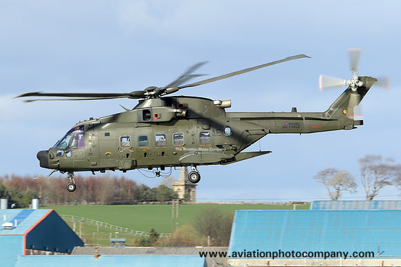 RAF 78 Squadron Westland Merlin HC.3 ZJ998/AE at Prestwick (2015)
