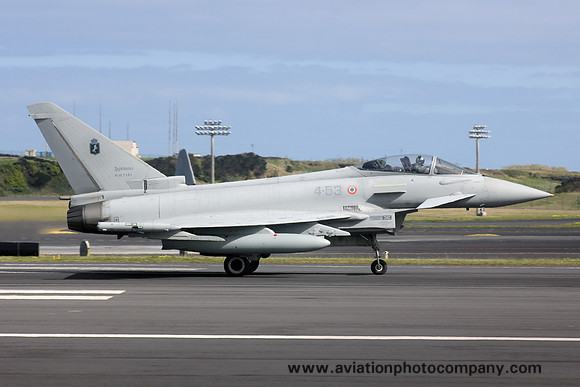 Italian Air Force 4 Stormo Eurofighter F-2000A MM7301/4-53 at Lajes (2016)