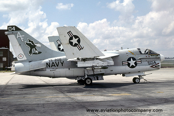 US Navy VA-205 LTV A-7B Corsair 154427/AF-504 (1976)