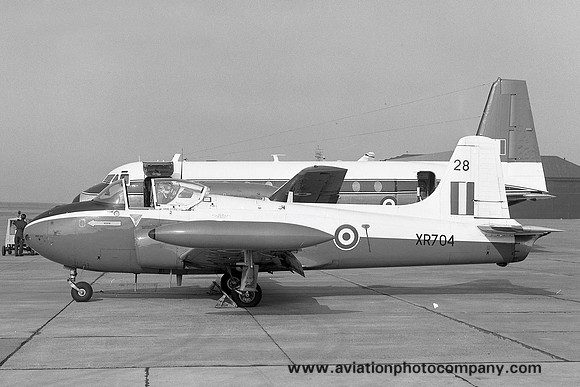 RAF College of Air Warfare Hunting Jet Provost T.4 XR704 at RAF Leuchars (1971)