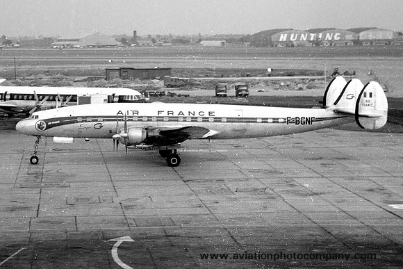 Air France Lockheed L-1049G F-BGNF at Heathrow (1960)