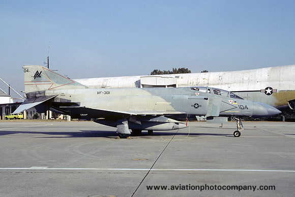 US Navy VF-301 McDonnell F-4S Phantom 153874/ND-104 (1984)