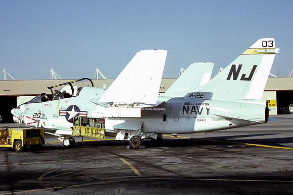 US Navy VA-122 LTV TA-7C Corsair 154410/NJ-203 (1980)