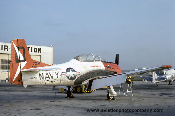 US Navy VT-27 North American T-28B Trojan 138213/D-724 (1976)