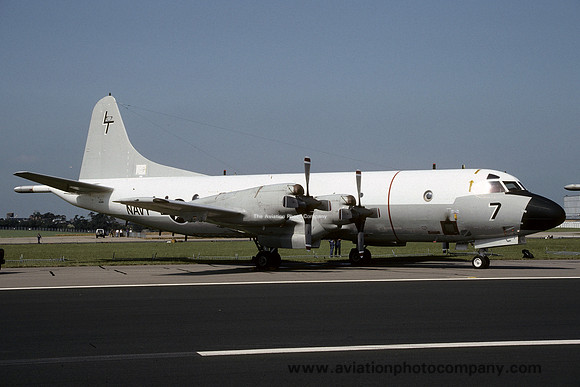 US Navy VP-62 Lockheed P-3C Orion 163289/LT-7 at the International Air Tattoo Boscombe Down (1992)
