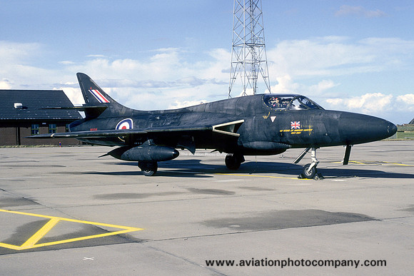 RAF Hawker Hunter T.7 WV318 at RAF Lossiemouth (1993)