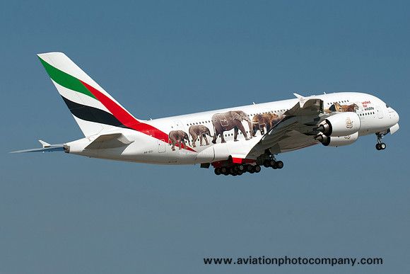 Emirates Airbus A380-800 A6-EEI at Rome Fiumicinio (2016)