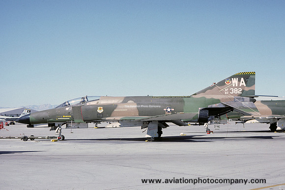 USAF 57 FWW 414 FWS McDonnell F-4E Phantom 67-0382/WA at Nellis AFB (1981)