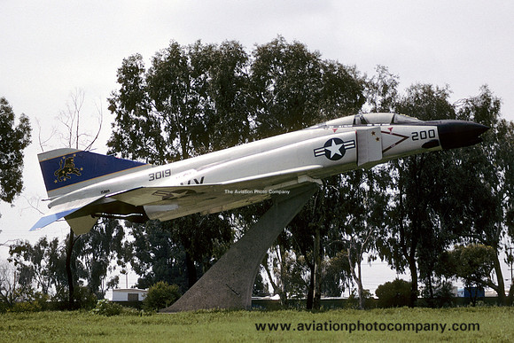 US Navy McDonnell F-4N Phantom 153019/200 displayed at Miramar (1992)
