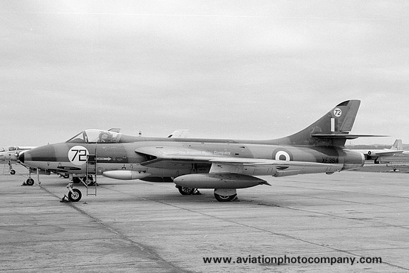 RAF 4 FTS Hawker Hunter F.6 XF384/72 at RAF Leuchars (1968)