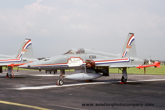 Dutch Air Force 'Double Dutch' Northrop F-5A Tiger K-3014 at the Mildenhall Air Fete (1988)