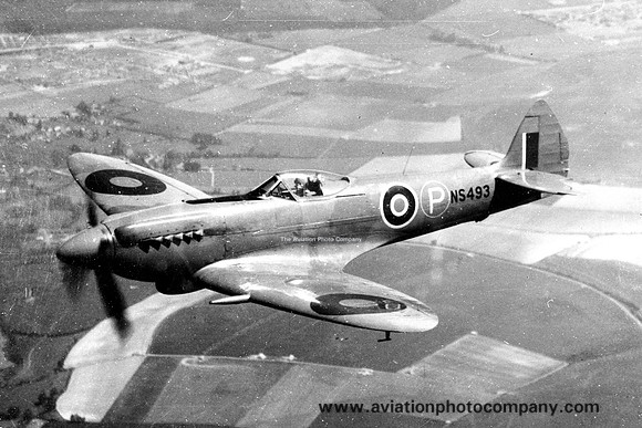 RAF Supermarine Seafire XVII NS493 Air to Air