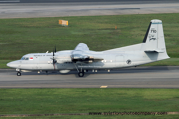 Singapore Air Force 121 Squadron Fokker F-50UTA 710 (2016)