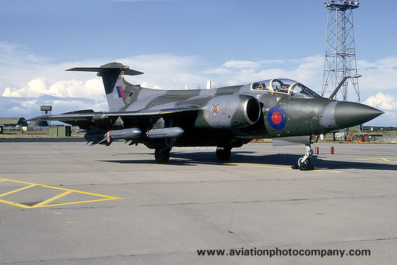 RAF 12 Squadron Blackburn Buccaneer S.2 XW527 at RAF Lossiemouth (1993)